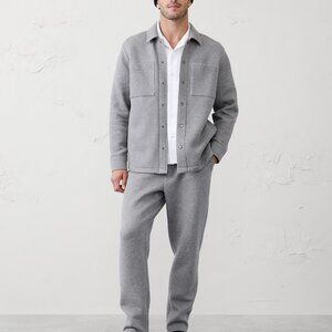 Banana Republic Men's X-Large Gray Snap Closure Shirt Jackets- New with Tags